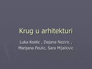 krug u arhitekturi