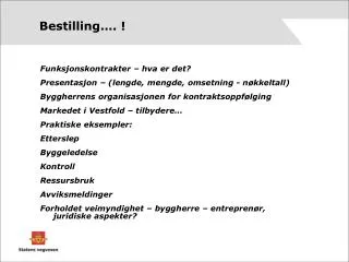 bestilling