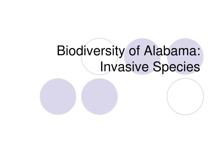 biodiversity of alabama invasive species