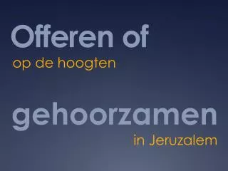 offeren of