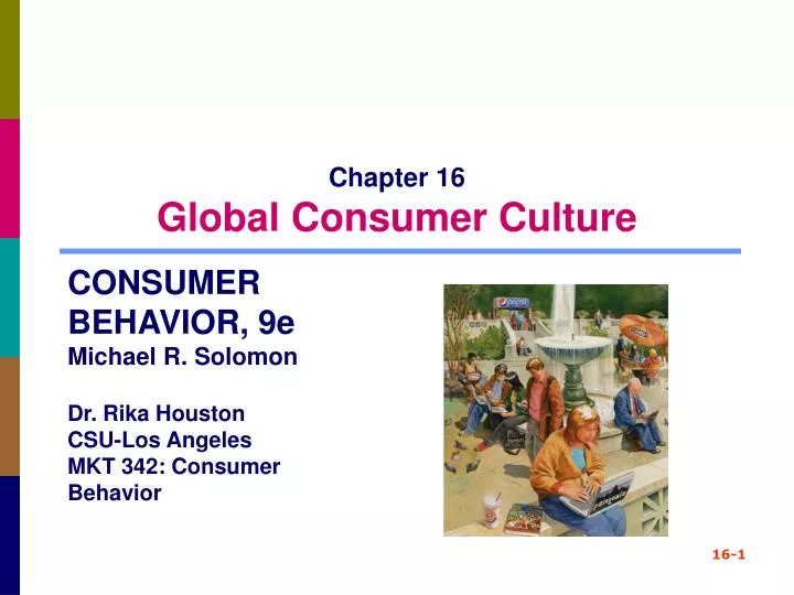 chapter 16 global consumer culture