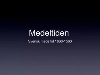 medeltiden