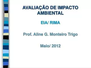 avalia o de impacto ambiental