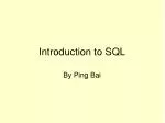 PPT - Introduction to SQL PowerPoint Presentation, free download - ID ...
