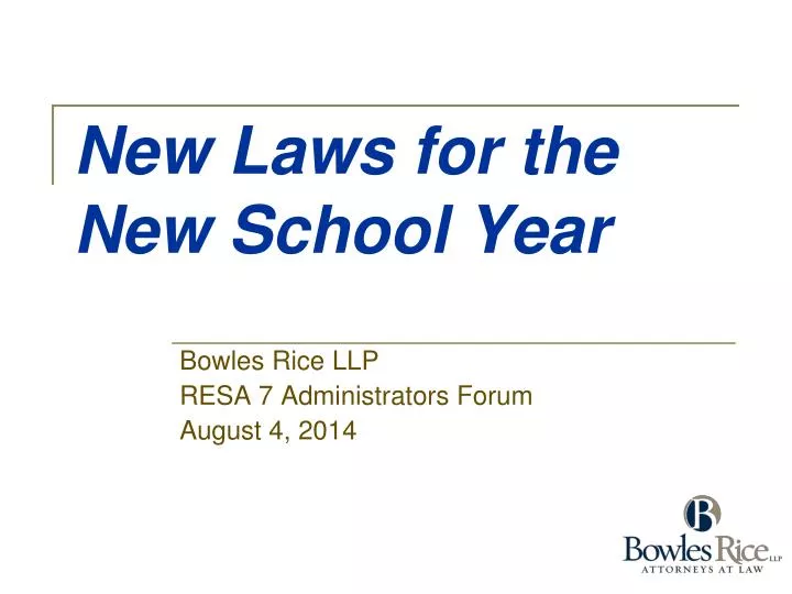 new laws for the new school year