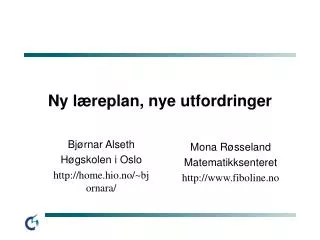 ny l replan nye utfordringer