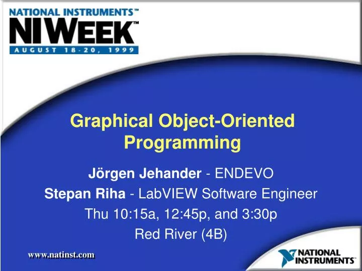 graphical object oriented programming