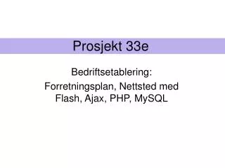 prosjekt 33e