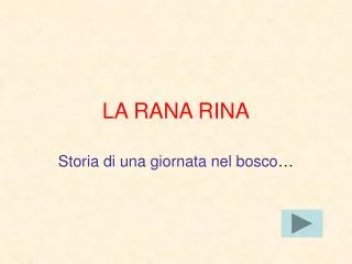 la rana rina