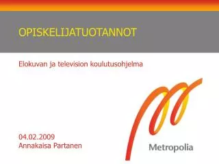 opiskelijatuotannot