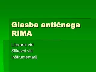 glasba anti nega rima