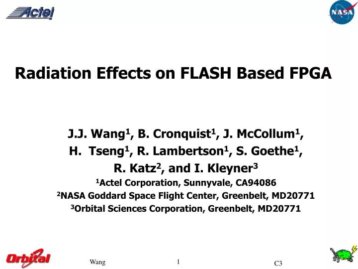radiation effects on flash based fpga