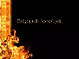 ex gesis de apocalipsis