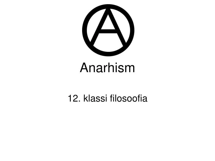anarhism
