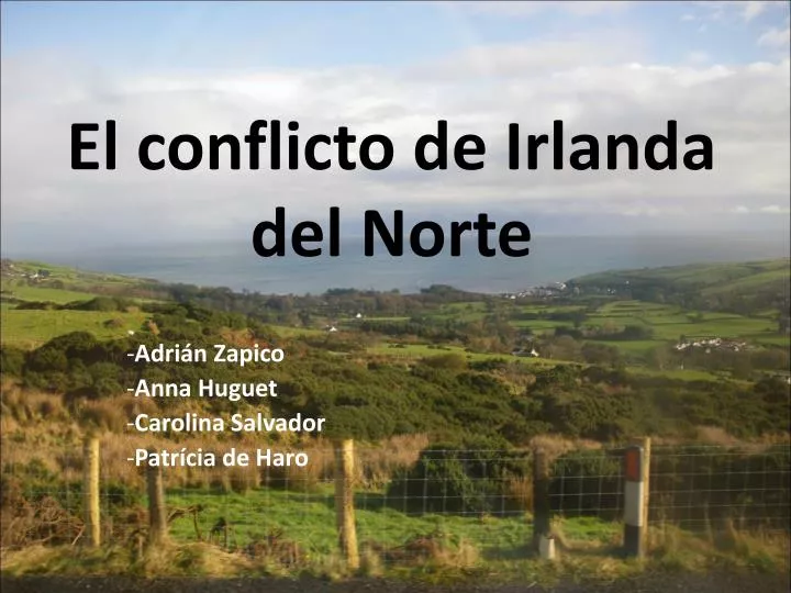 el conflicto de irlanda del norte