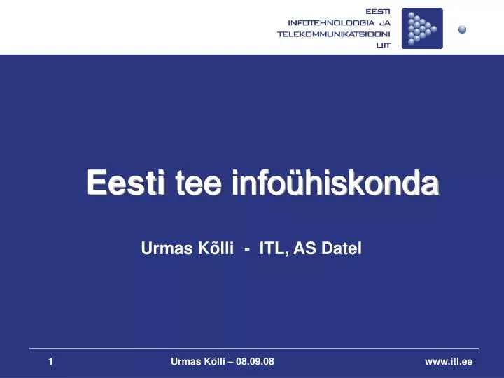 eesti tee info hiskonda