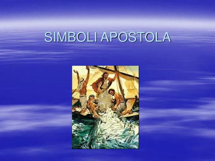 simboli apostola