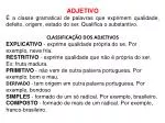 ADJETIVO - slide 1