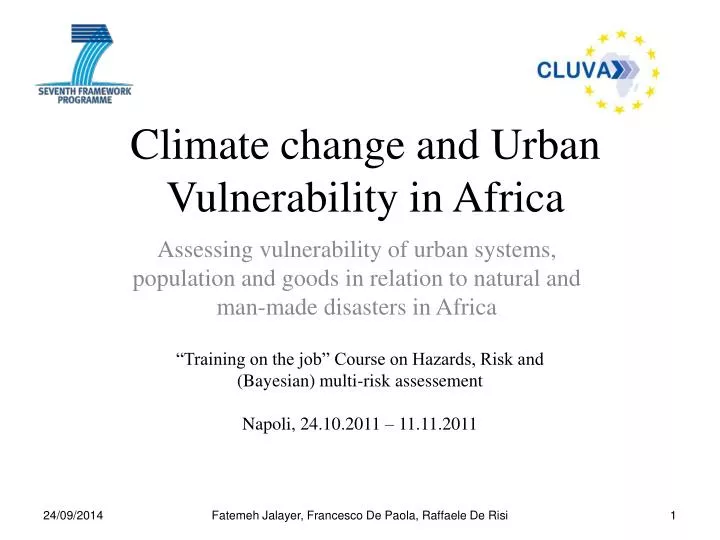 climate change and urban vulnerability in africa