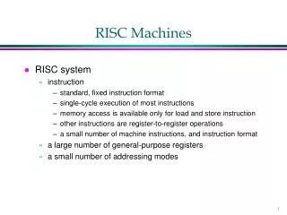 RISC Machines