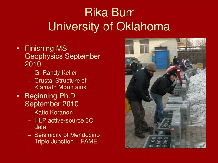 rika burr university of oklahoma