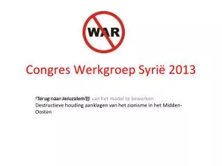 congres werkgroep syri 2013