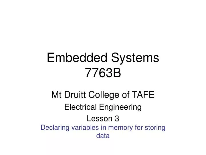 embedded systems 7763b
