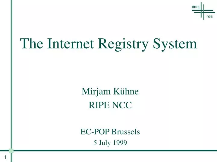 the internet registry system
