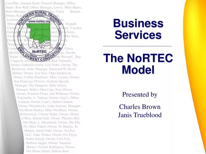 business services the nortec model