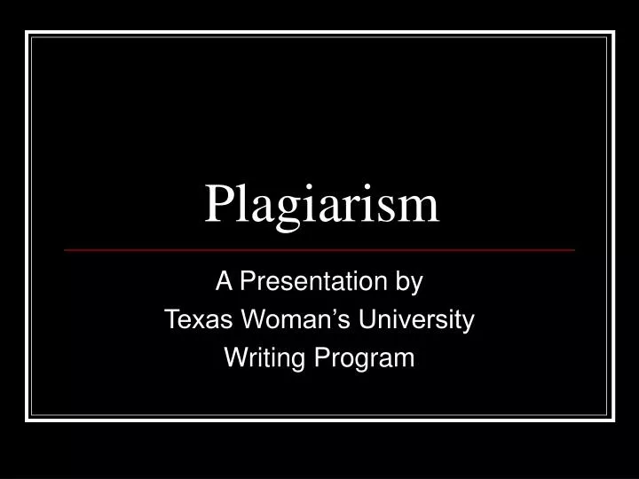 plagiarism