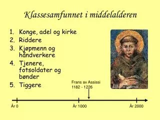 klassesamfunnet i middelalderen