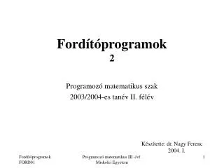 ford t programok 2
