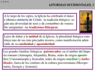 liturgias occidentales 1