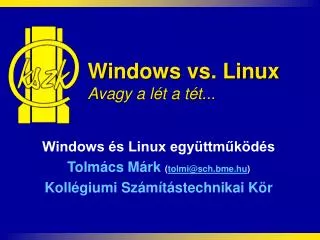 windows vs linux avagy a l t a t t