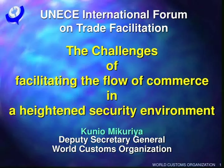unece international forum on trade facilitation