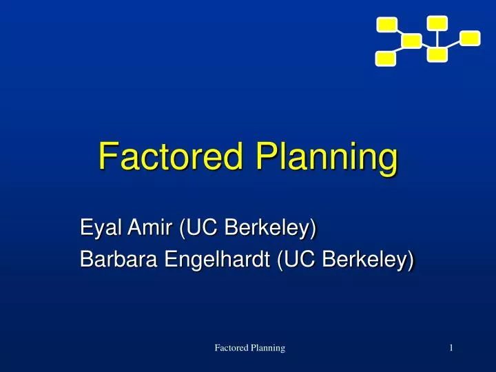 factored planning