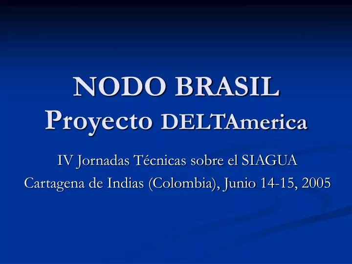 iv jornadas t cnicas sobre el siagua cartagena de indias colombia junio 14 15 2005