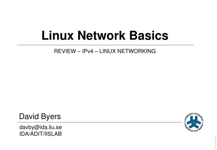 linux network basics
