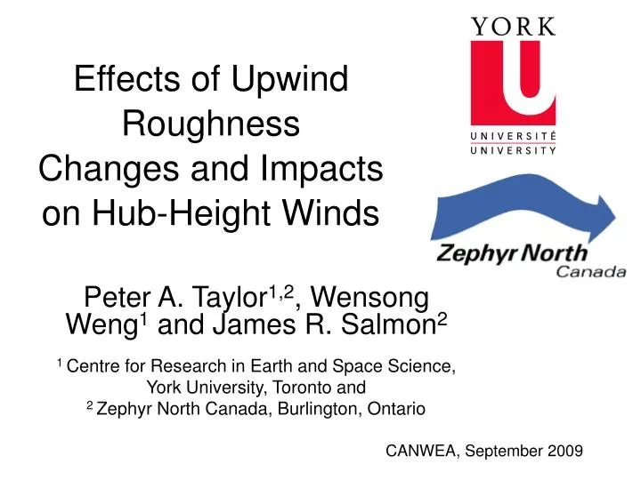 effects of upwind roughness changes and impacts on hub height winds