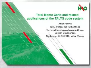 Total Monte Carlo and related applications of the TALYS code system