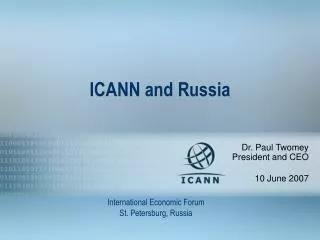 ICANN and Russia
