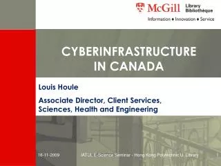 cyberinfrastructure in canada