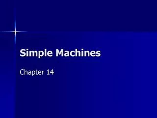 simple machines