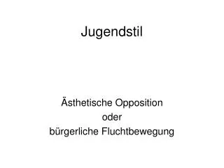 jugendstil