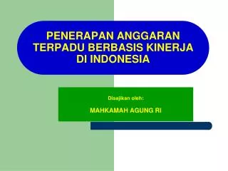 PPT - Anggaran Berbasis Kinerja PowerPoint Presentation, Free Download ...