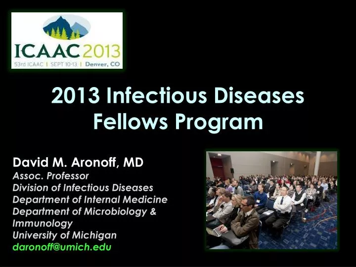2013 infectious diseases fellows program
