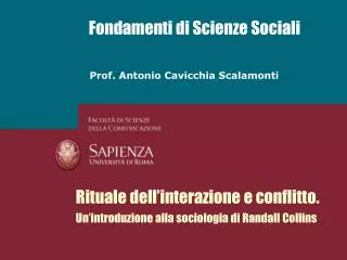 fondamenti di scienze sociali