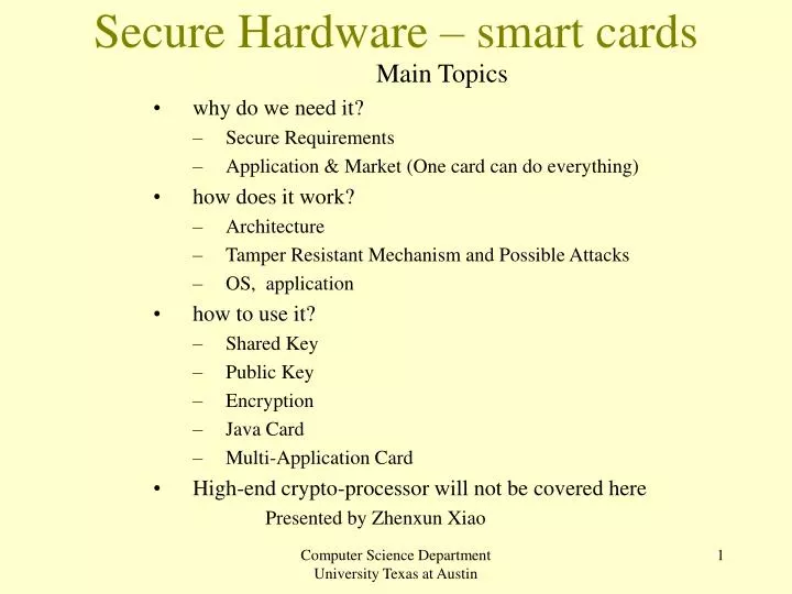 secure hardware smart cards