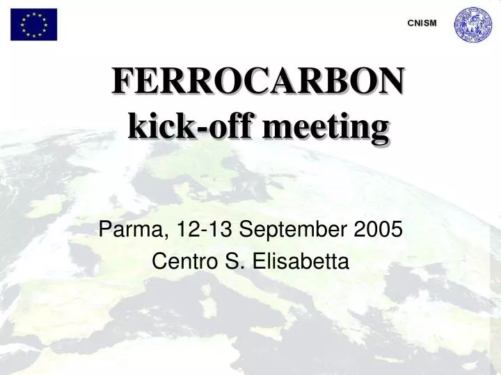 ferrocarbon kick off meeting