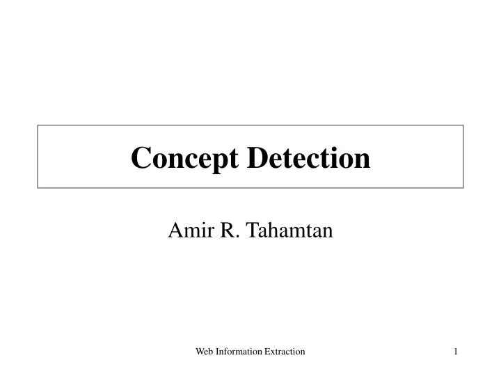 concept detection